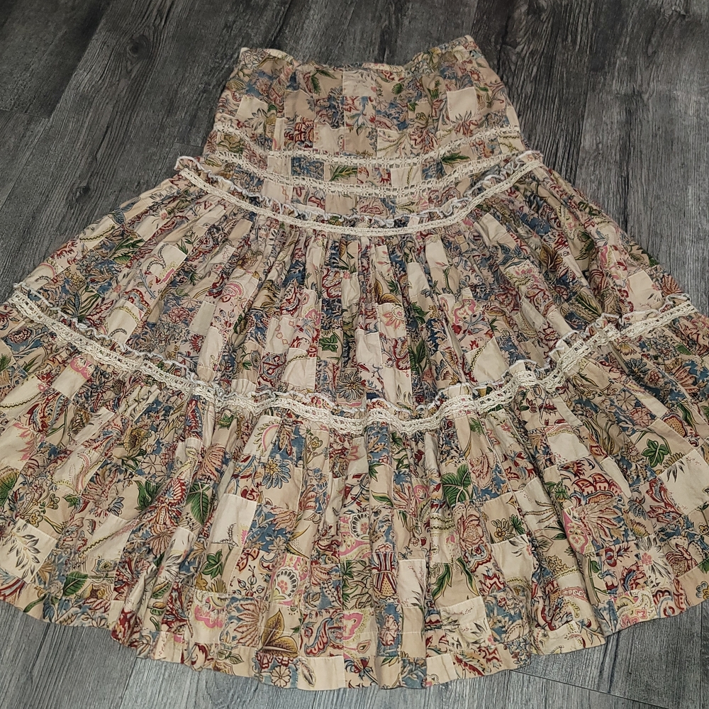 Polo by Ralph Lauren Multicolor Floral Midi Skirt
